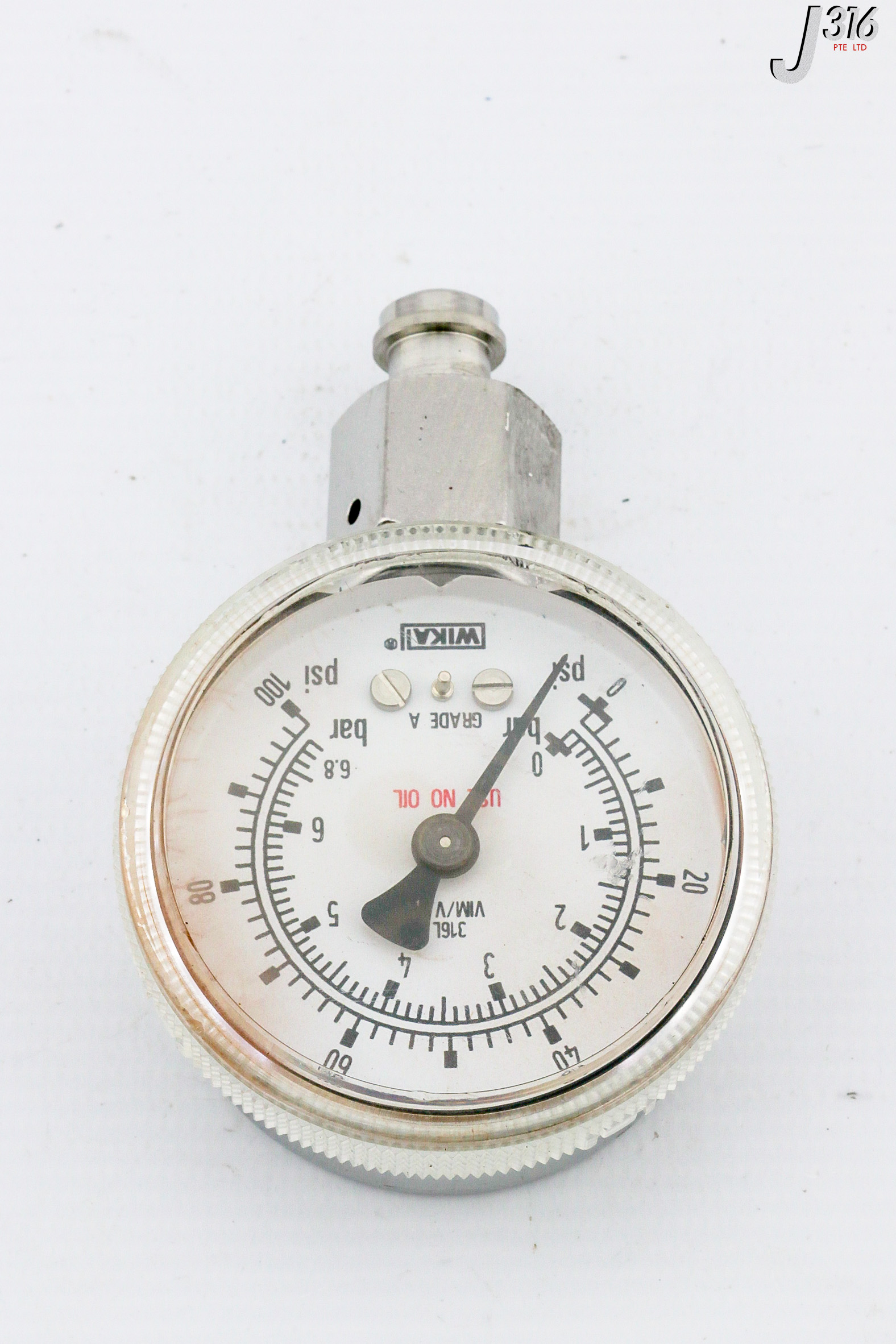 29451 WIKA PRESSURE GAUGE 316L VIM/VAR | eBay
